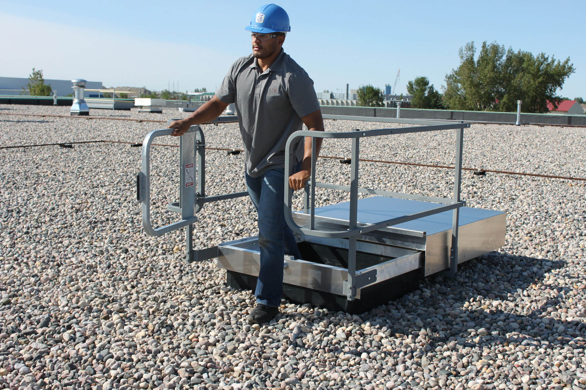 Slidewise™ Roof Hatch Aluminum PS Access Solutions